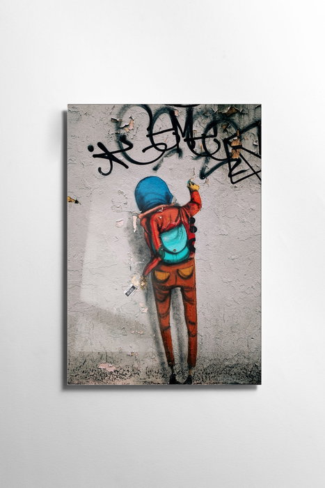 Wallity Cuadro Decorativo de Vidrio Templado Banksy 30 x 45 cm Wallity Cuadro Decorativo de Vidrio Templado Banksy 30 x 45 cm